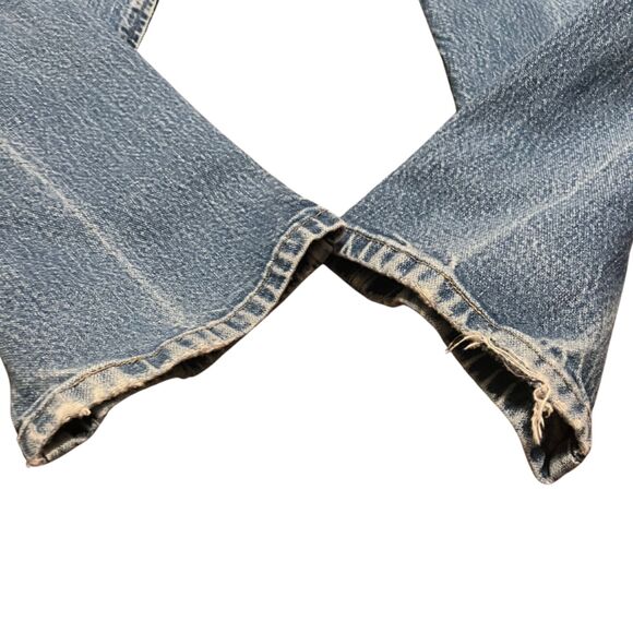 WRANGLER MENS 47MWZ REGULAR FIT SIZE 34X30 DISTRESSED MEDIUM WASH JEANS - Picture 4 of 11